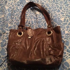 Fossil fabric purse